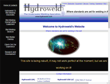 Tablet Screenshot of hydroweld.com